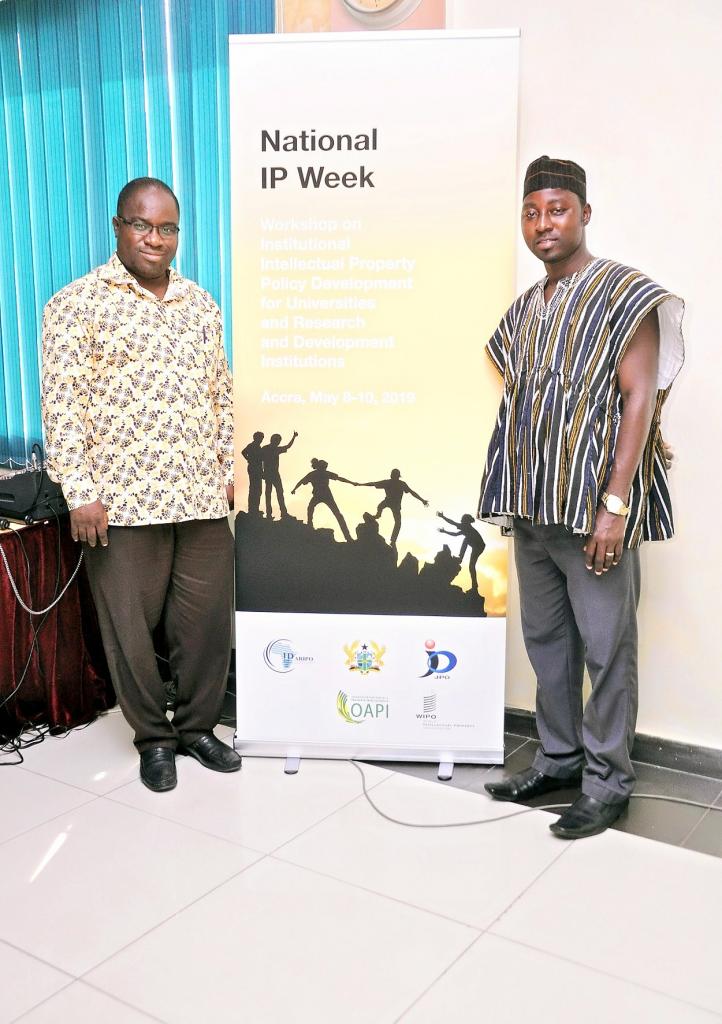 Prof Armah and Mr. Isaac Nketsiah during IP Week_Accra